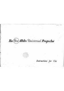 Aldis Ltd Universal manual. Camera Instructions.